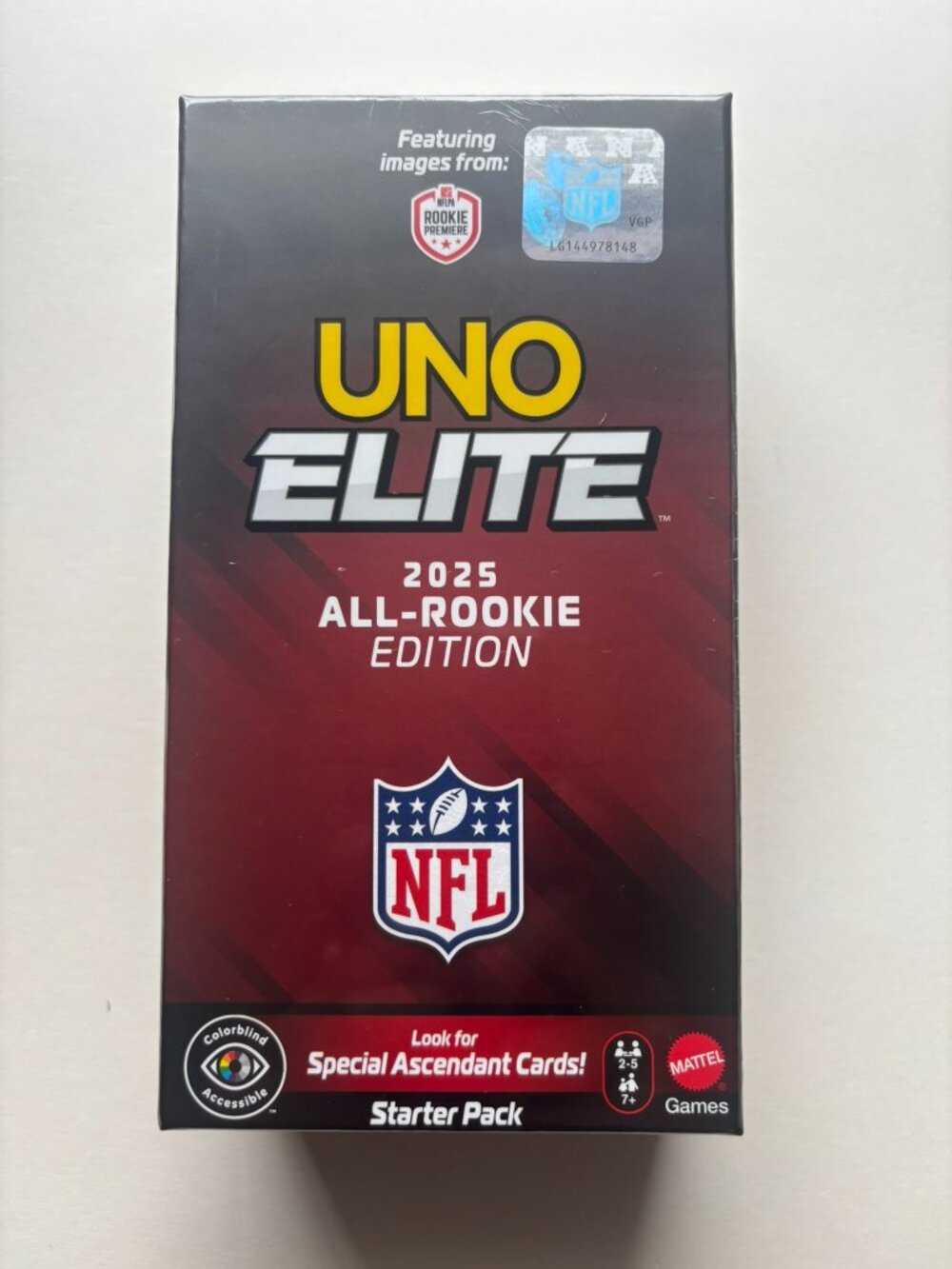 NEW UNO Elite NFL 2025 All-Rookie Edition Starter Pack - 152 Cards